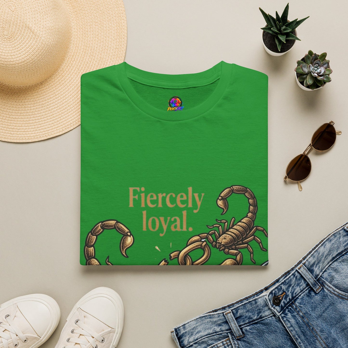 Scorpio T-Shirt — Fiercely Loyal, Easily Detached Zodiac Tee