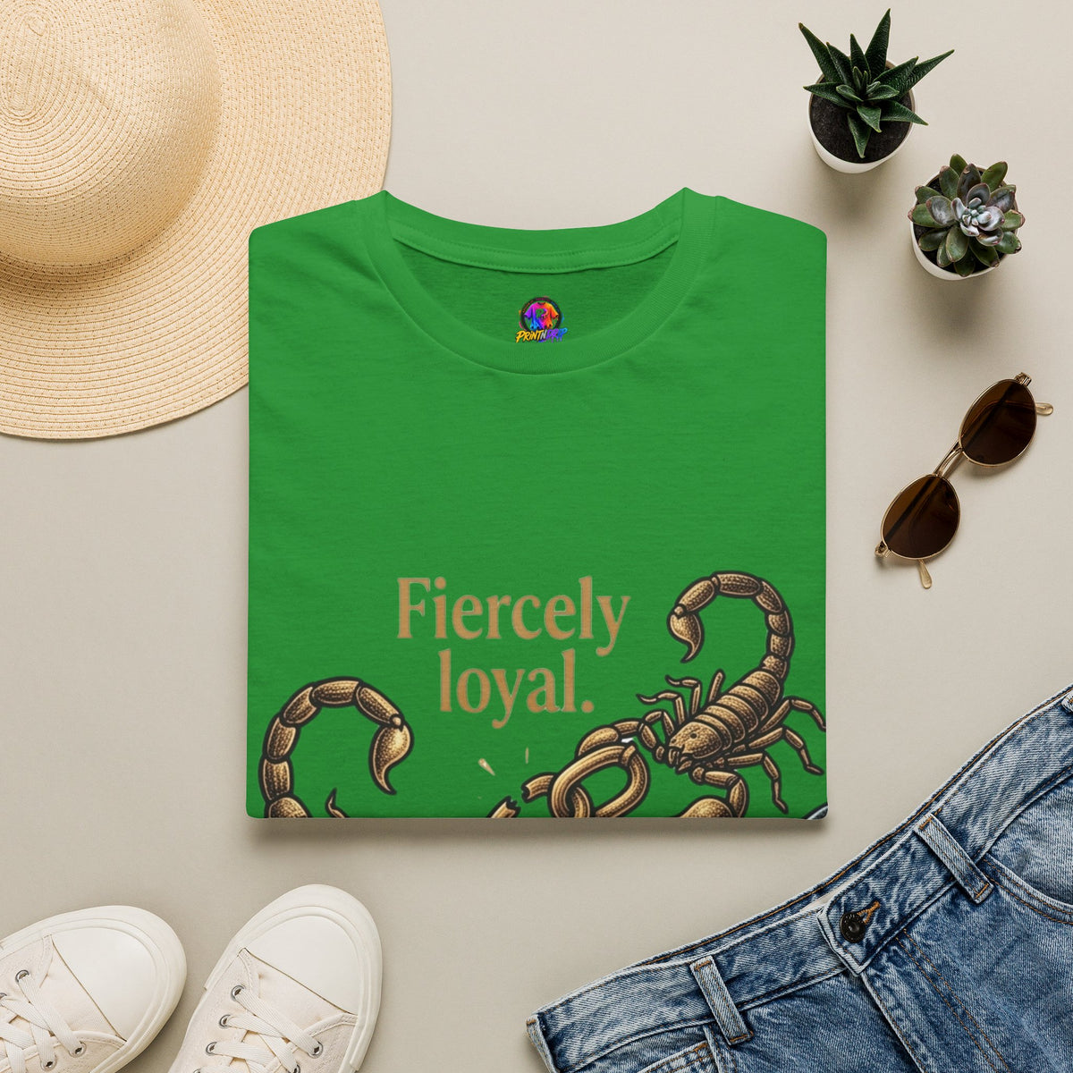 Scorpio T-Shirt — Fiercely Loyal, Easily Detached Zodiac Tee