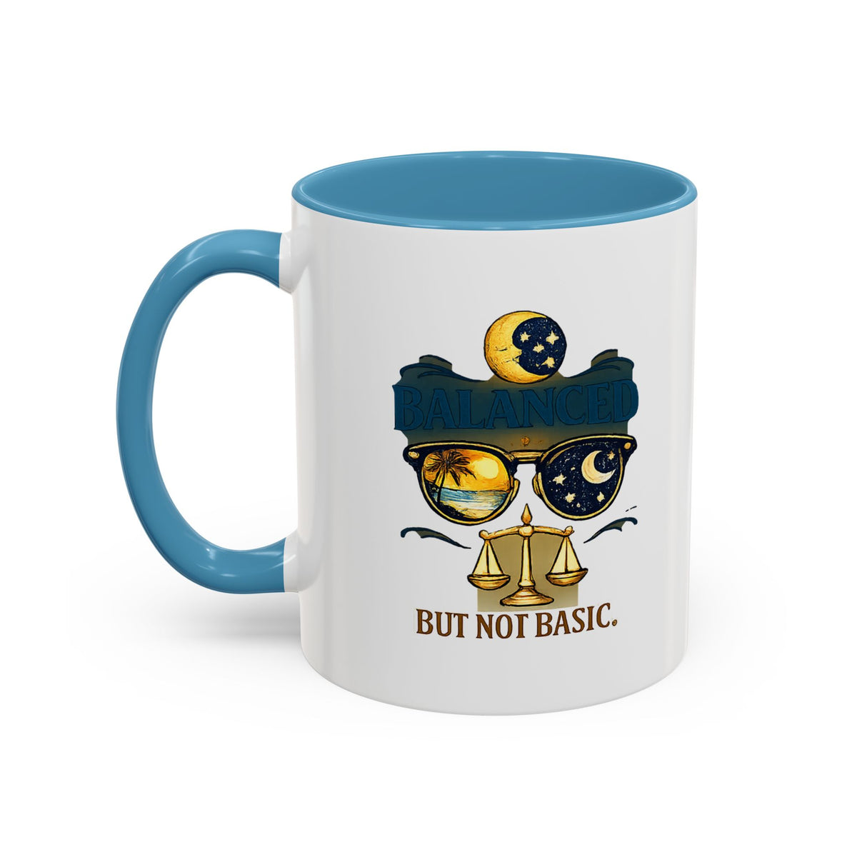 Libra Zodiac Accent Coffee Mug