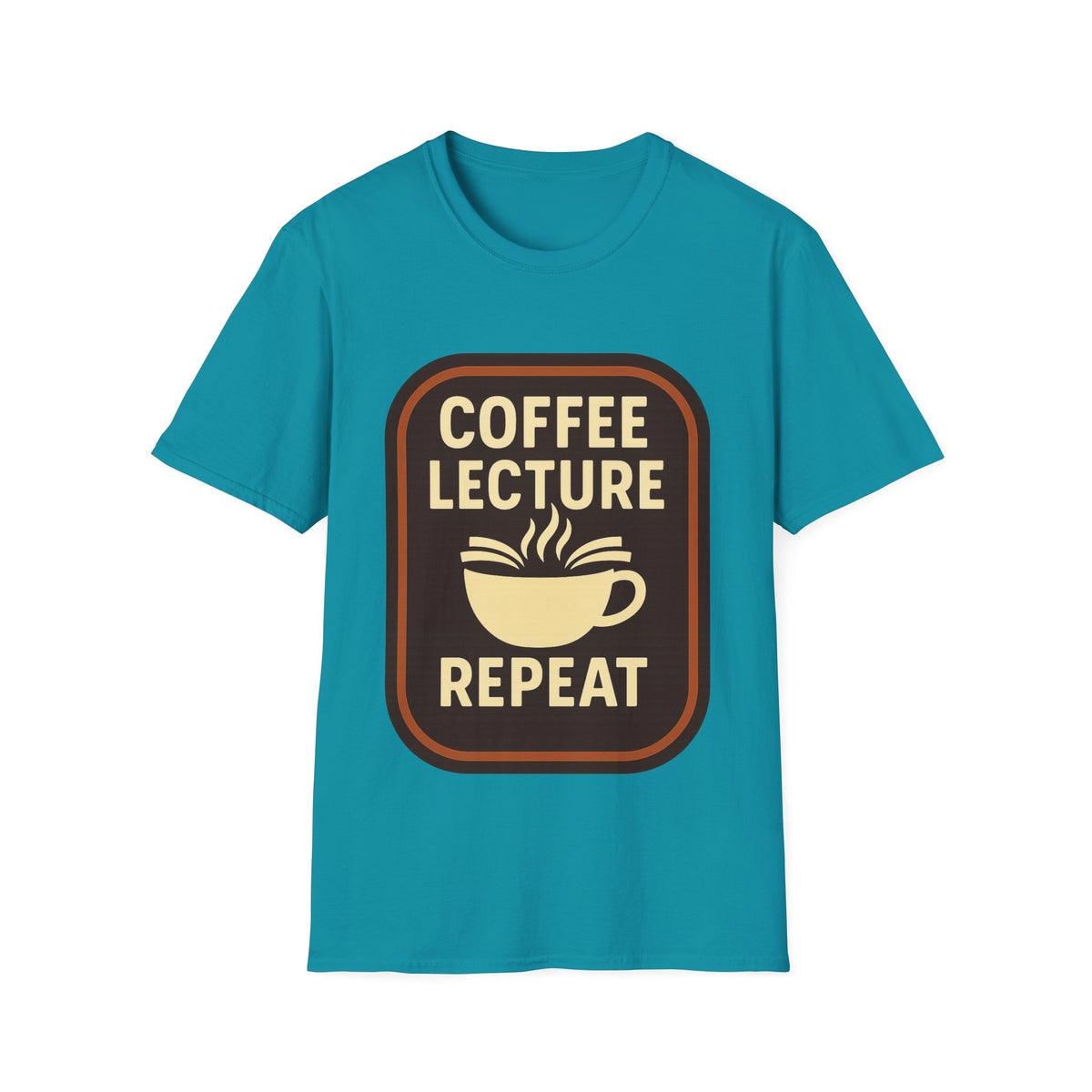 Coffee Lecture Repeat T‑Shirt — Funny Professor Coffee Tee for Teachers & Students - Trending Now - August 2026