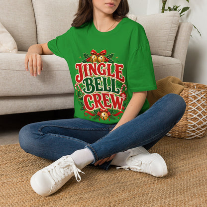 Jingle Bell Crew T-Shirt — Festive Christmas Holiday Tee