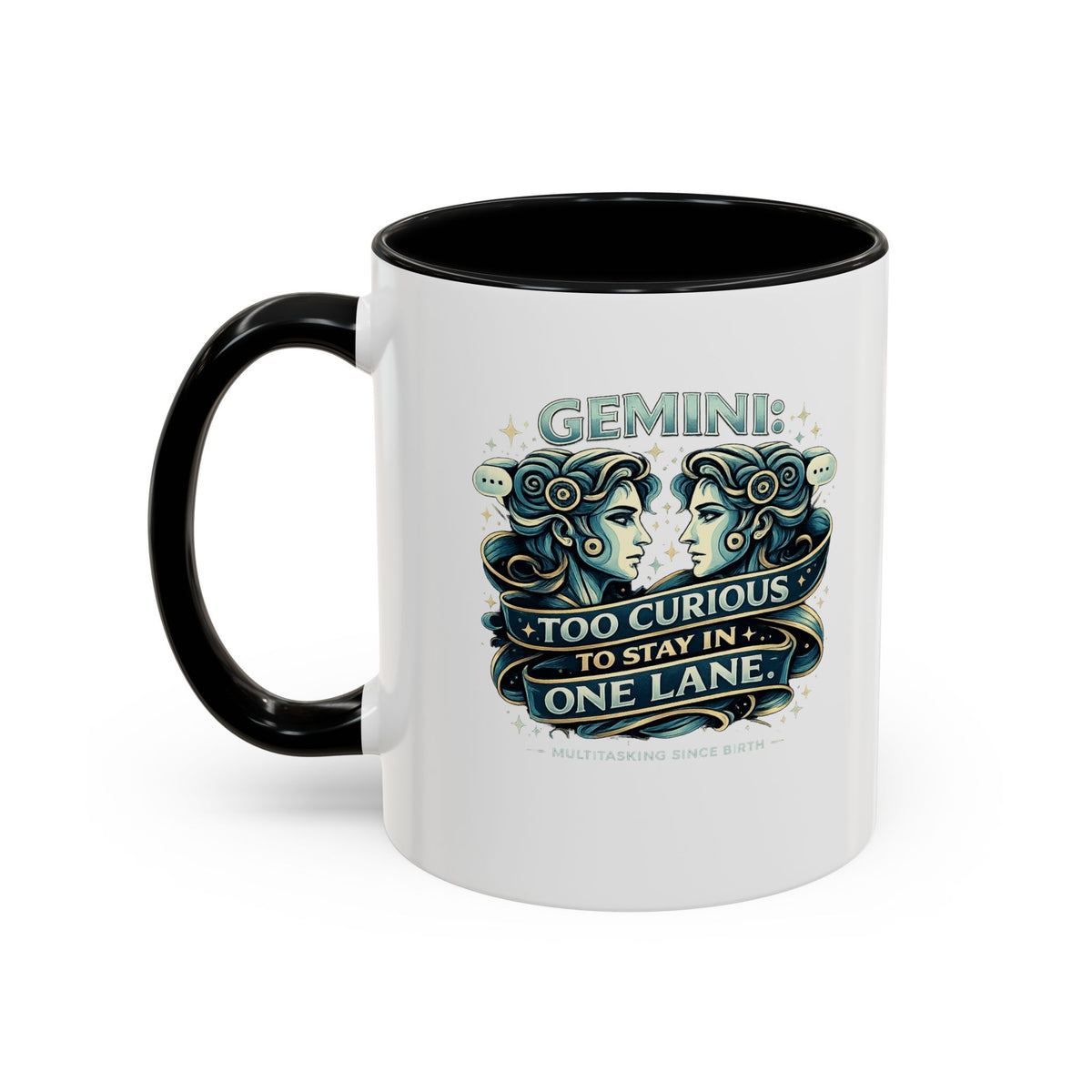 Zodiac Gemini Accent Coffee Mug