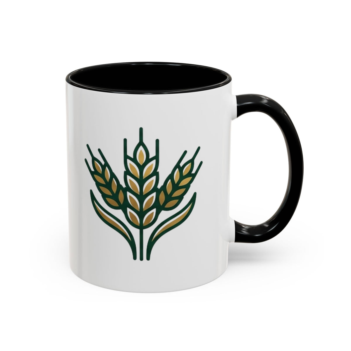 Virgo Zodiac Wheat Ear Accent Coffee Mug – Rustic Farmhouse Tea Cup