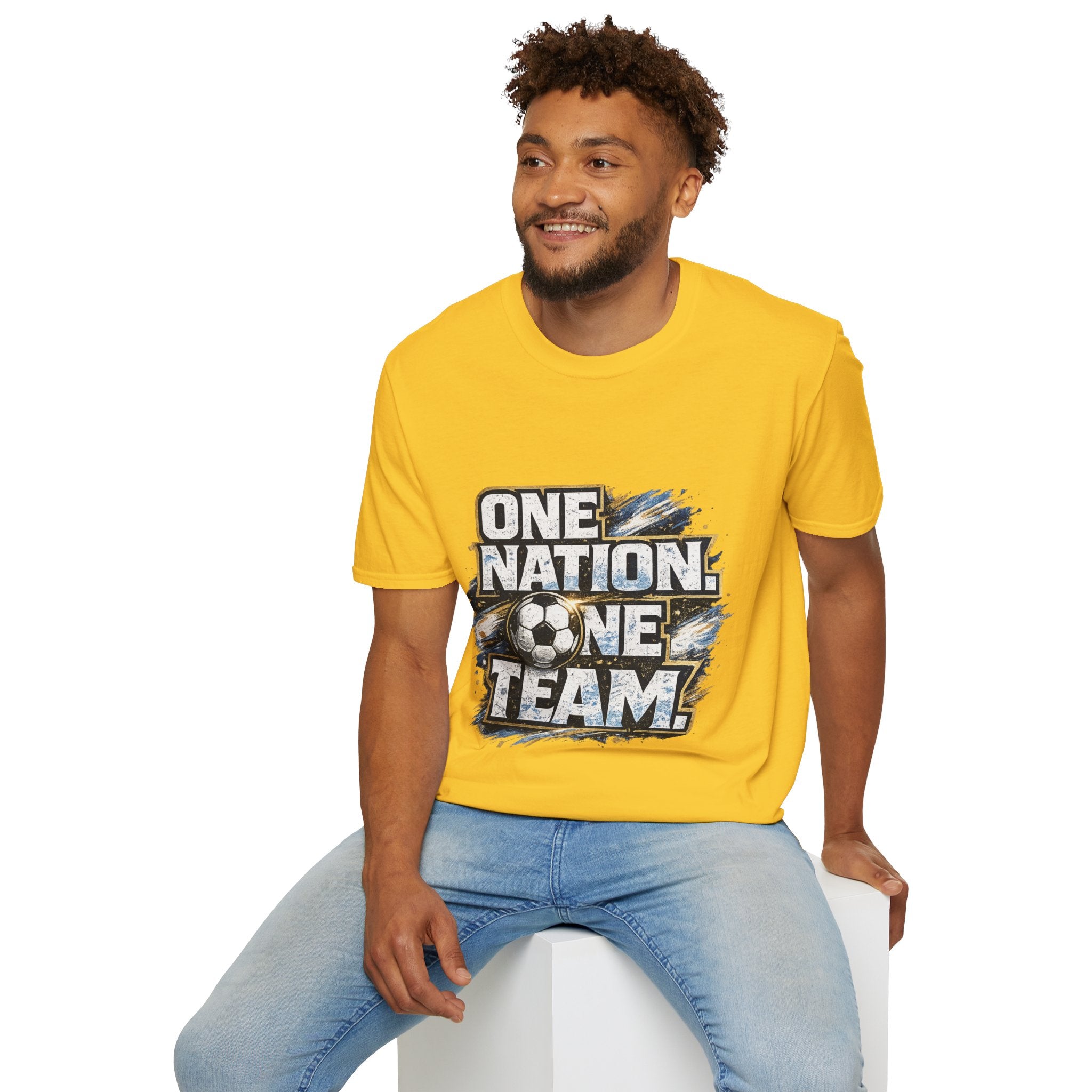 One Nation One Team Soccer T-Shirt — Supportive Fan Tee