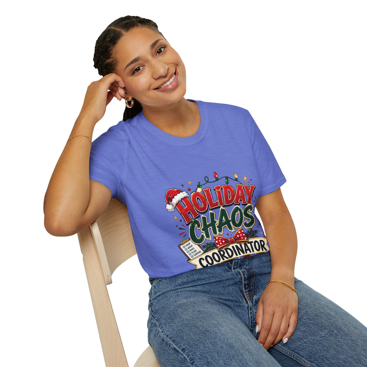 Holiday Chaos Coordinator T-Shirt — Funny Christmas Crew Tee