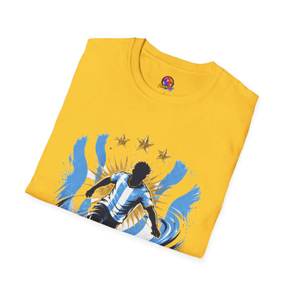 Argentina Sky Blue Magic Soccer T-Shirt — Argentinian Football Player Graphic Tee
