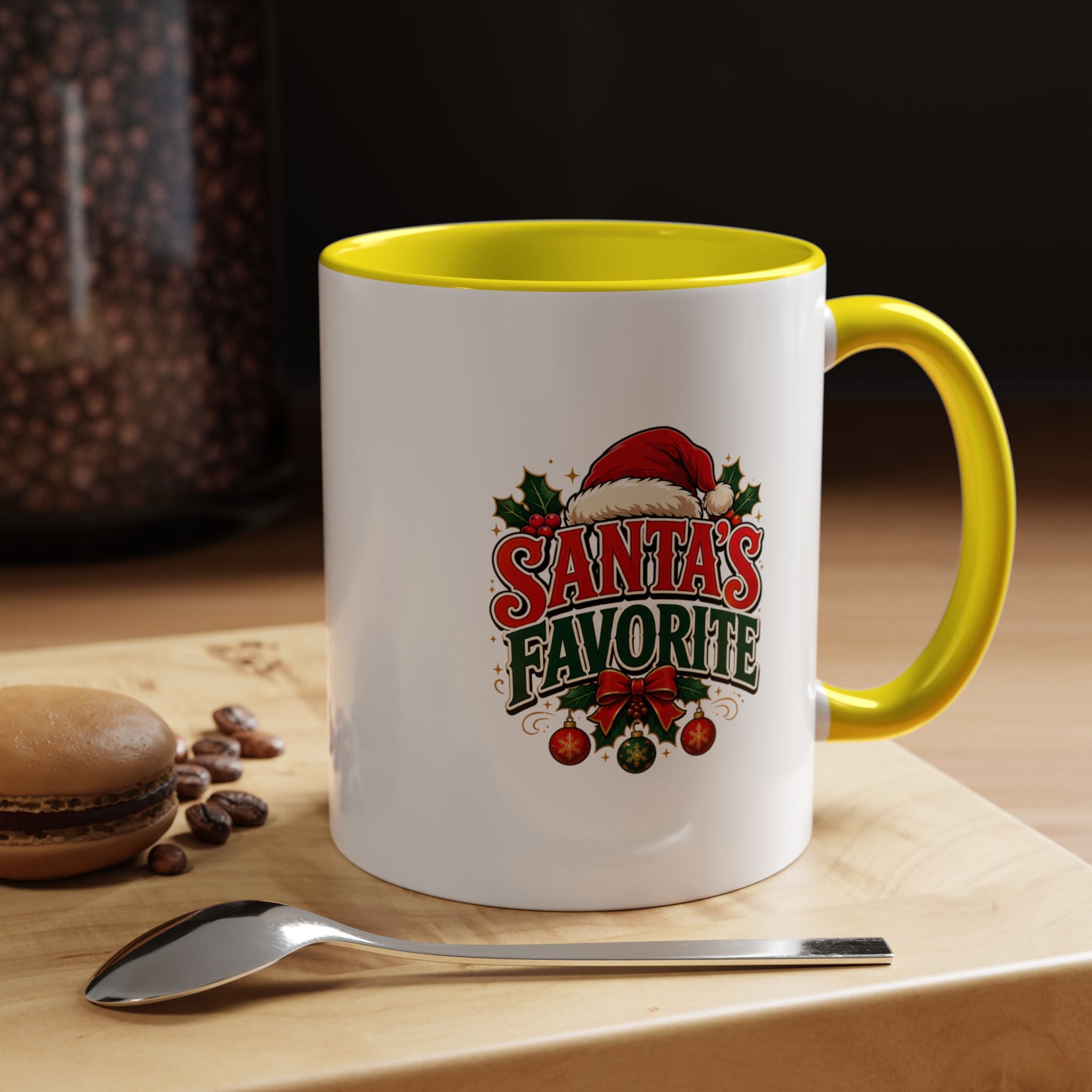Santa's Favorite Accent Coffee Mug – Festive Holiday Ceramic Gift