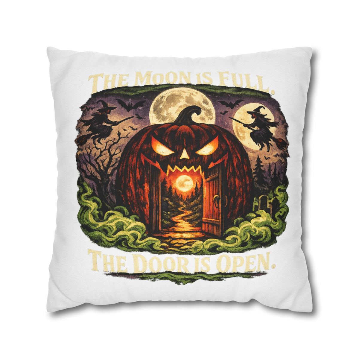 Halloween Pumpkin Door Decorative Pillowcase