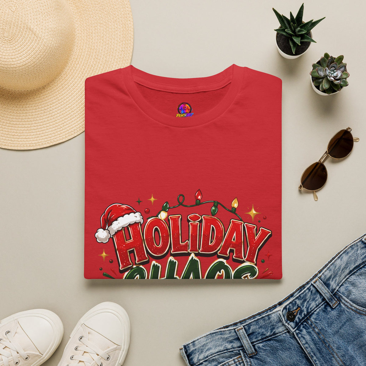 Holiday Chaos Coordinator T-Shirt — Funny Christmas Crew Tee