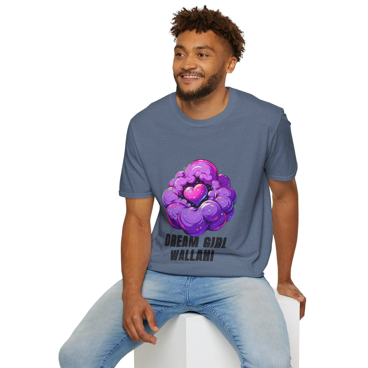 Dream Girl Wallahi T-Shirt — Cute Purple Heart Cloud Graphic Tee - Trending Now - August 2026