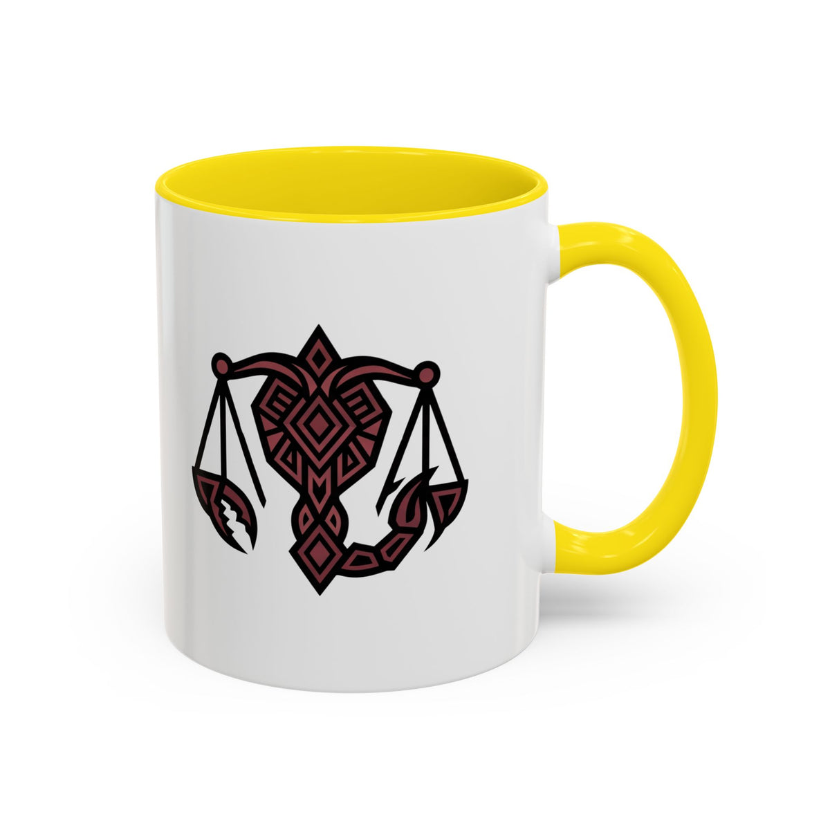Scorpio Zodiac Scales Coffee Mug — Zodiac Balance Accent Mug