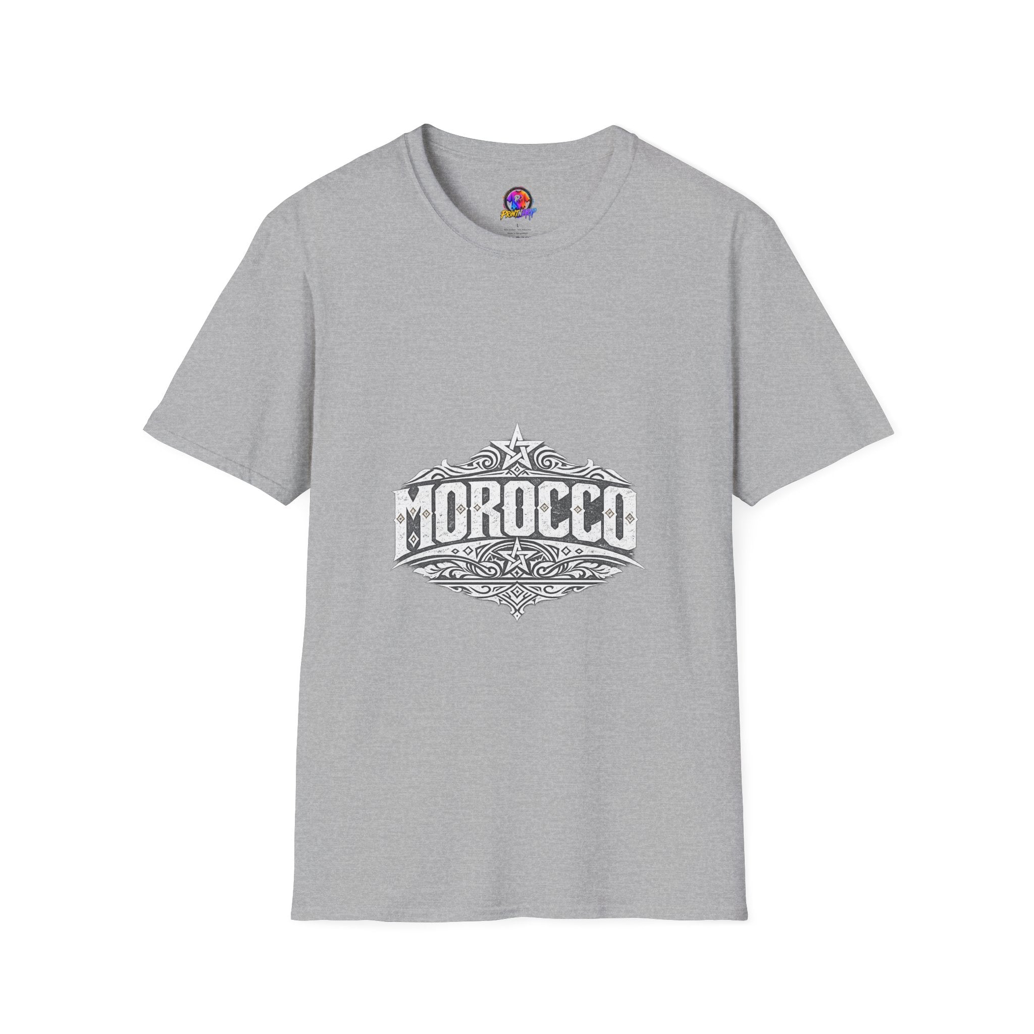 Morocco Vintage Graphic T-Shirt — Travel Tee with Ornamental Crest