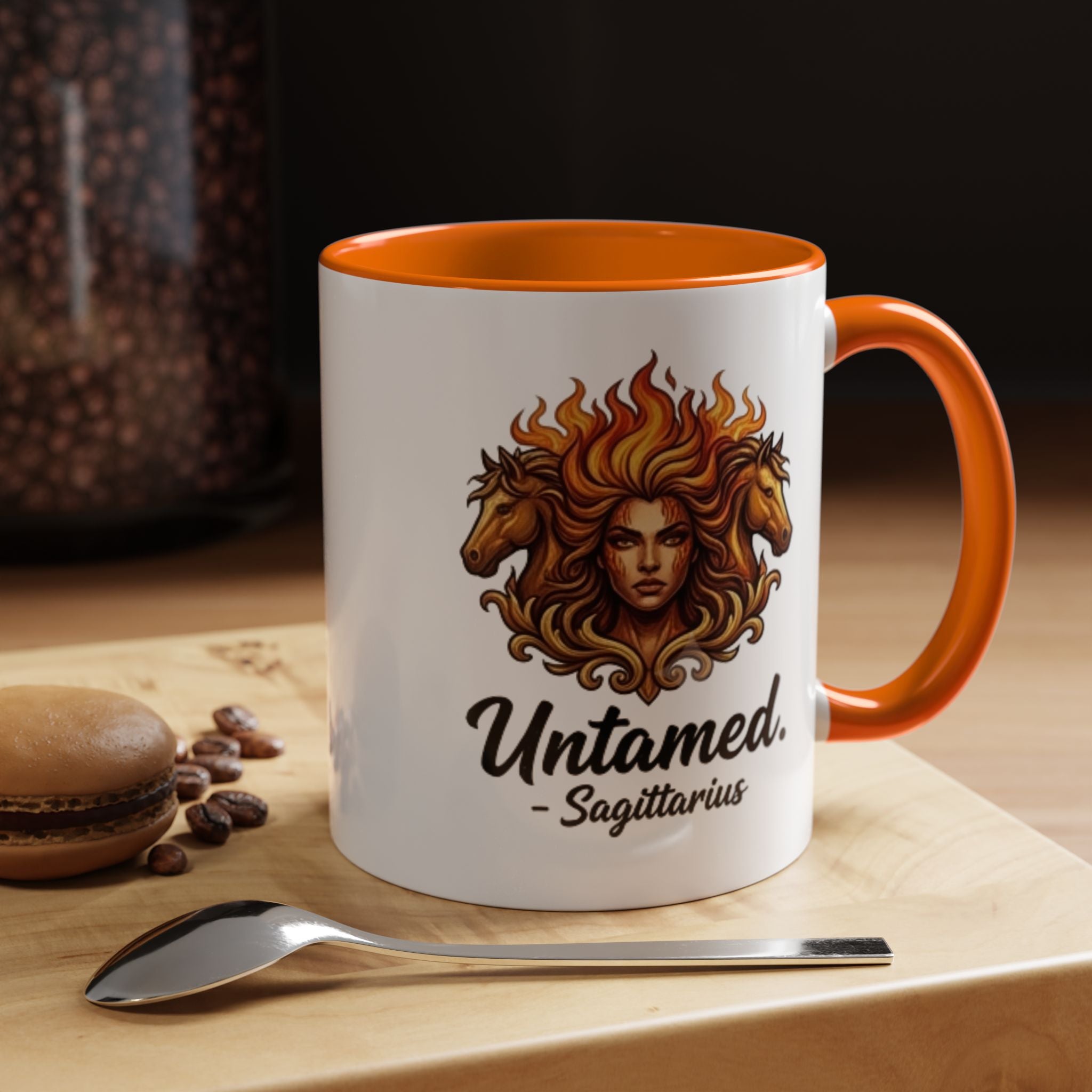 Untamed Sagittarius Accent Coffee Mug – Zodiac Astrology Gift (11/15oz)