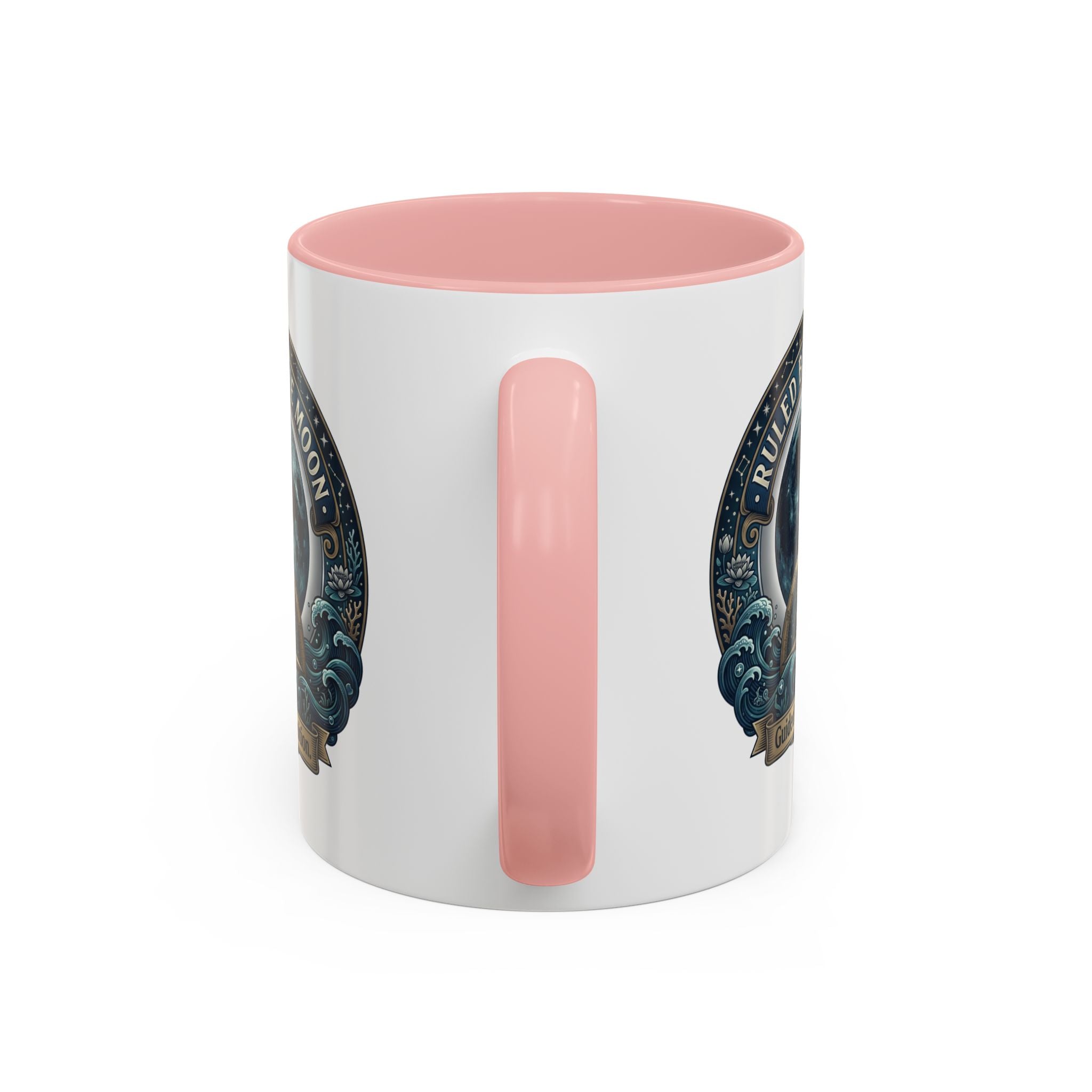 Ruled by the Moon Accent Coffee Mug — Zodiac Cancer Astrology 11/15oz