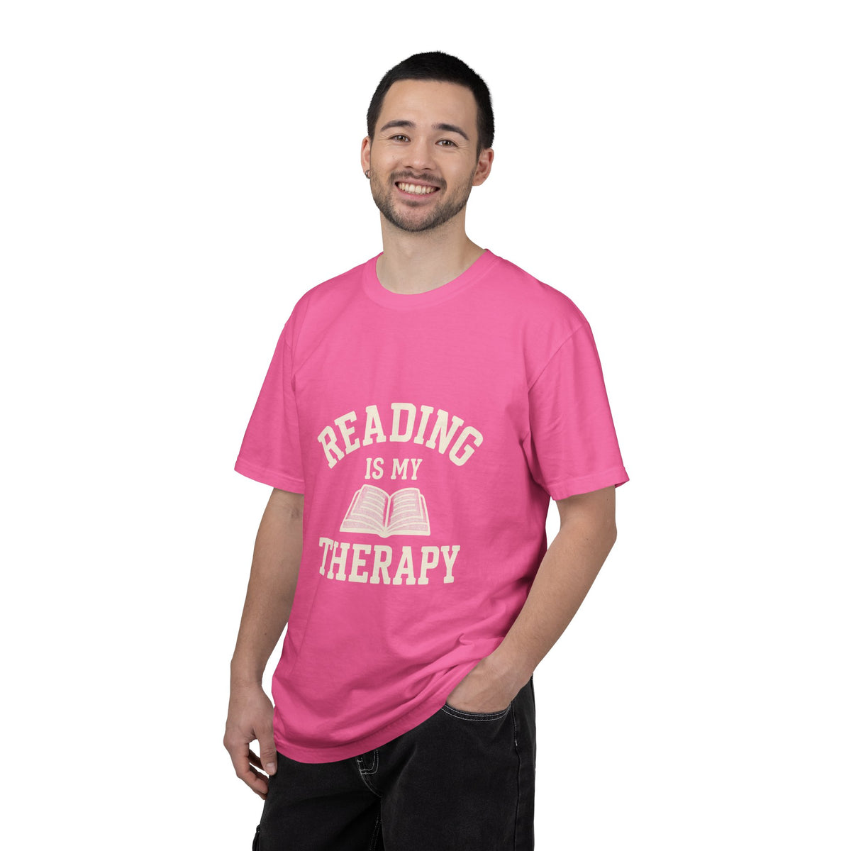 Reading Is My Therapy Book Lover Retro Aesthetic Graphic Tee - Trending Now - October 2026