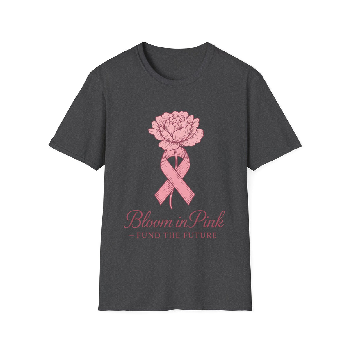 Bloom In Pink Ribbon Rose Graphic Tee, Elegant Breast Cancer Awareness T-Shirt - Trending Now - September 2026