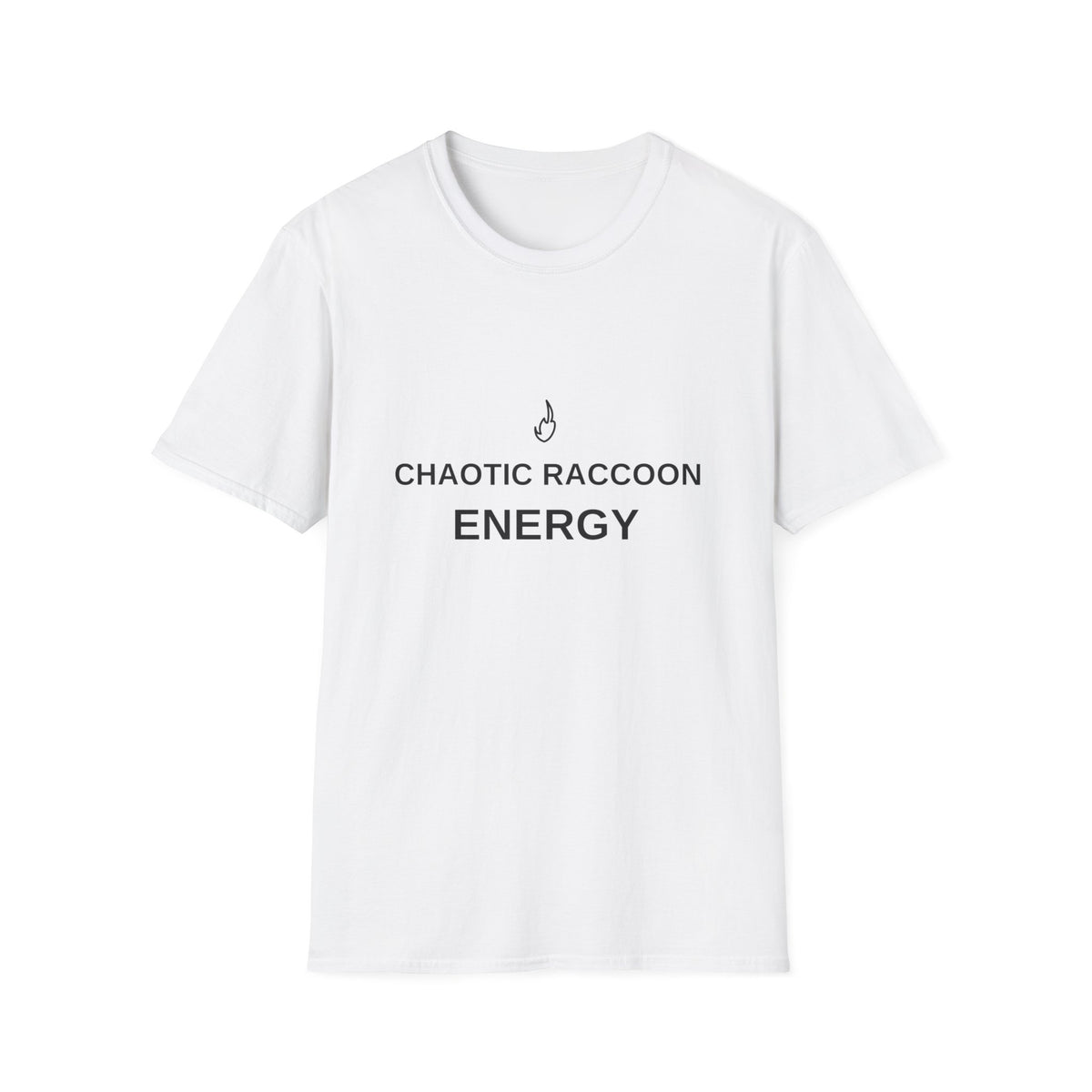 Chaotic Raccoon Energy T-Shirt — Funny Minimal Graphic Tee - Trending Now - August 2026
