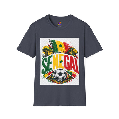 Senegal Flag Soccer T-Shirt — Lion & Football Pride Tee