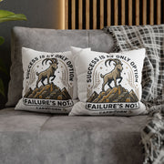 Capricorn Pillowcase – "Success Is My Only Option, Failure's Not" Zodiac Decorative Throw Pillow