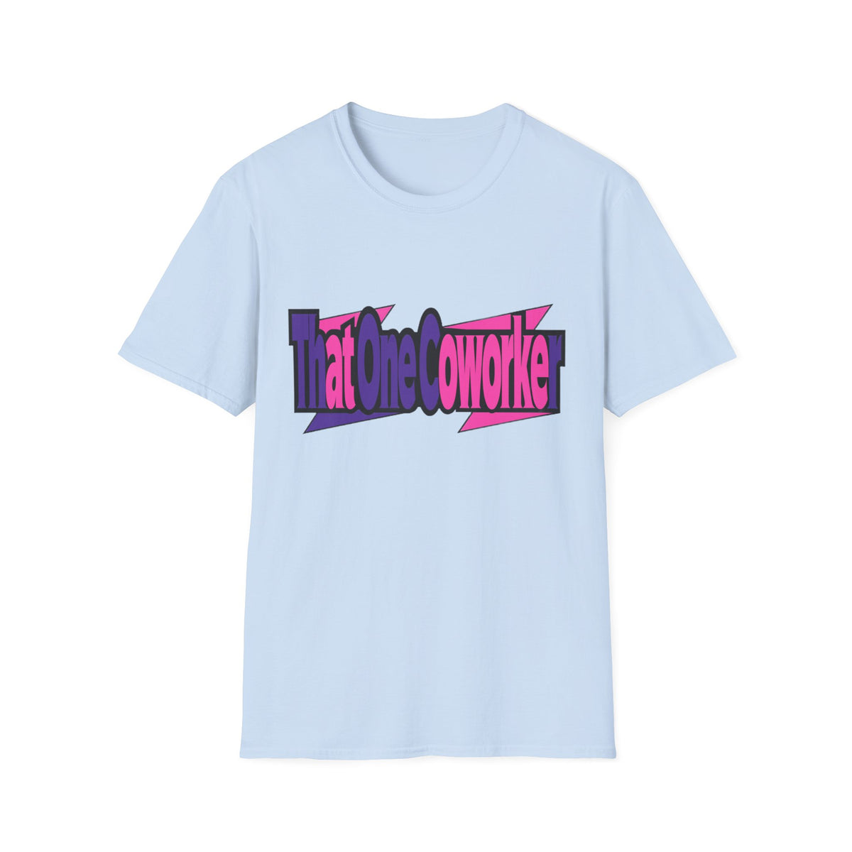T-Shirt — Retro Pink & Purple 'That One Coworker' Graphic Tee - Trending Now - August 2026