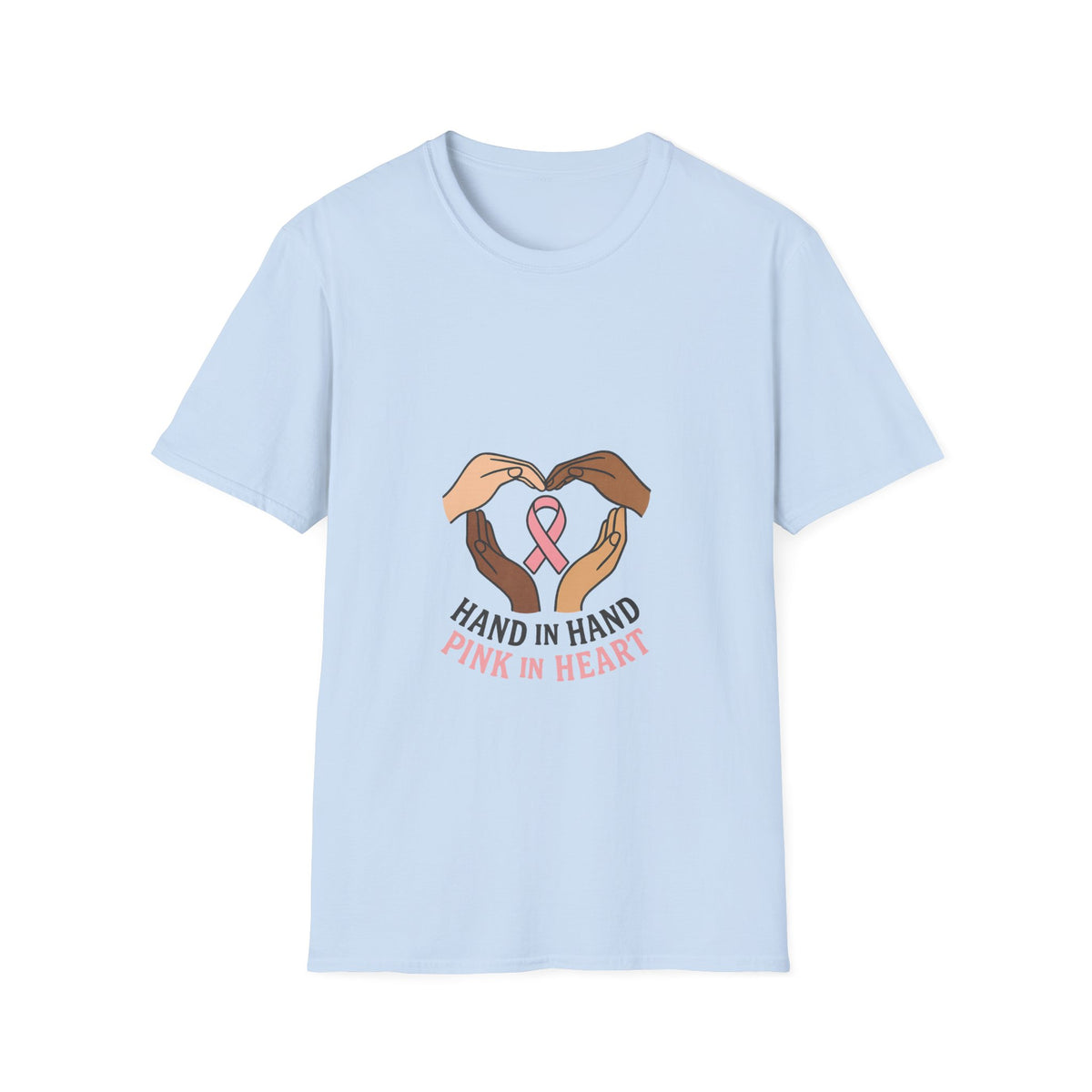 Breast Cancer Awareness T-Shirt — "Hand in Hand, Pink in Heart" Support Tee - Trending Now - October 2026