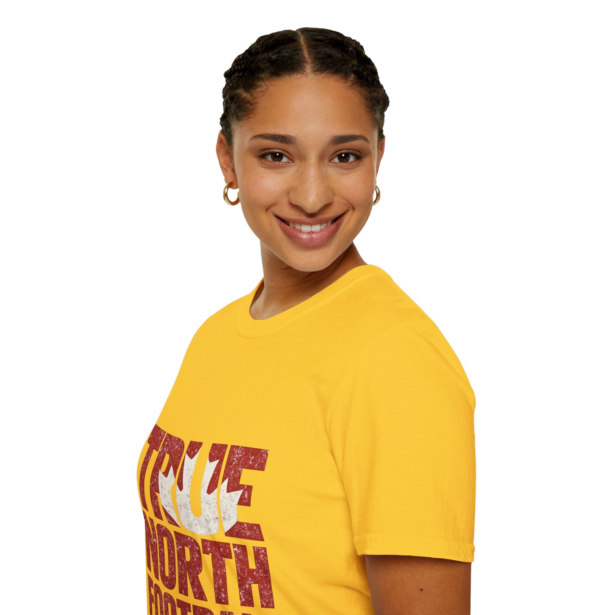 Canada True North Football T-Shirt — Vintage Canadian Leafs Sports Tee