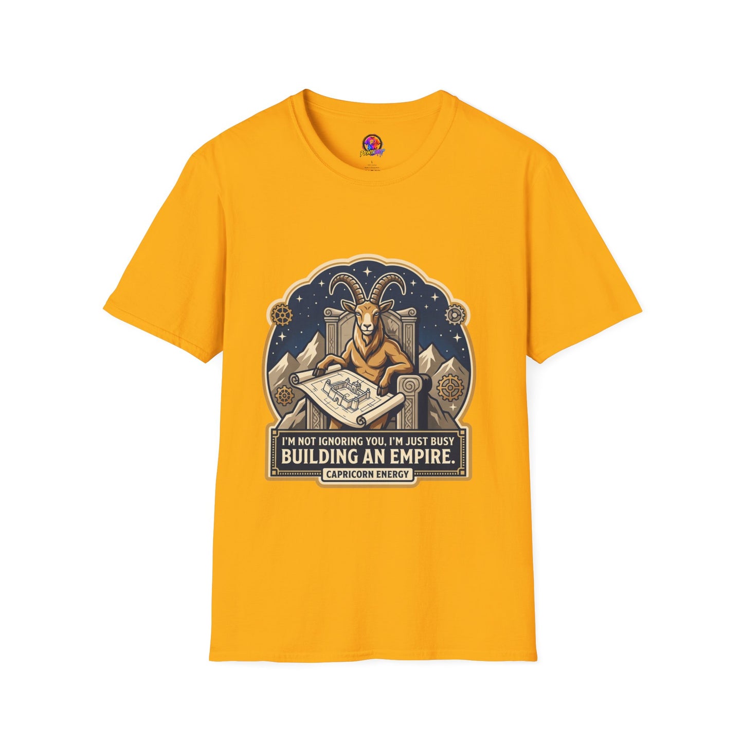 Capricorn Zodiac T-Shirt — "Building an Empire" Goat Horoscope Tee