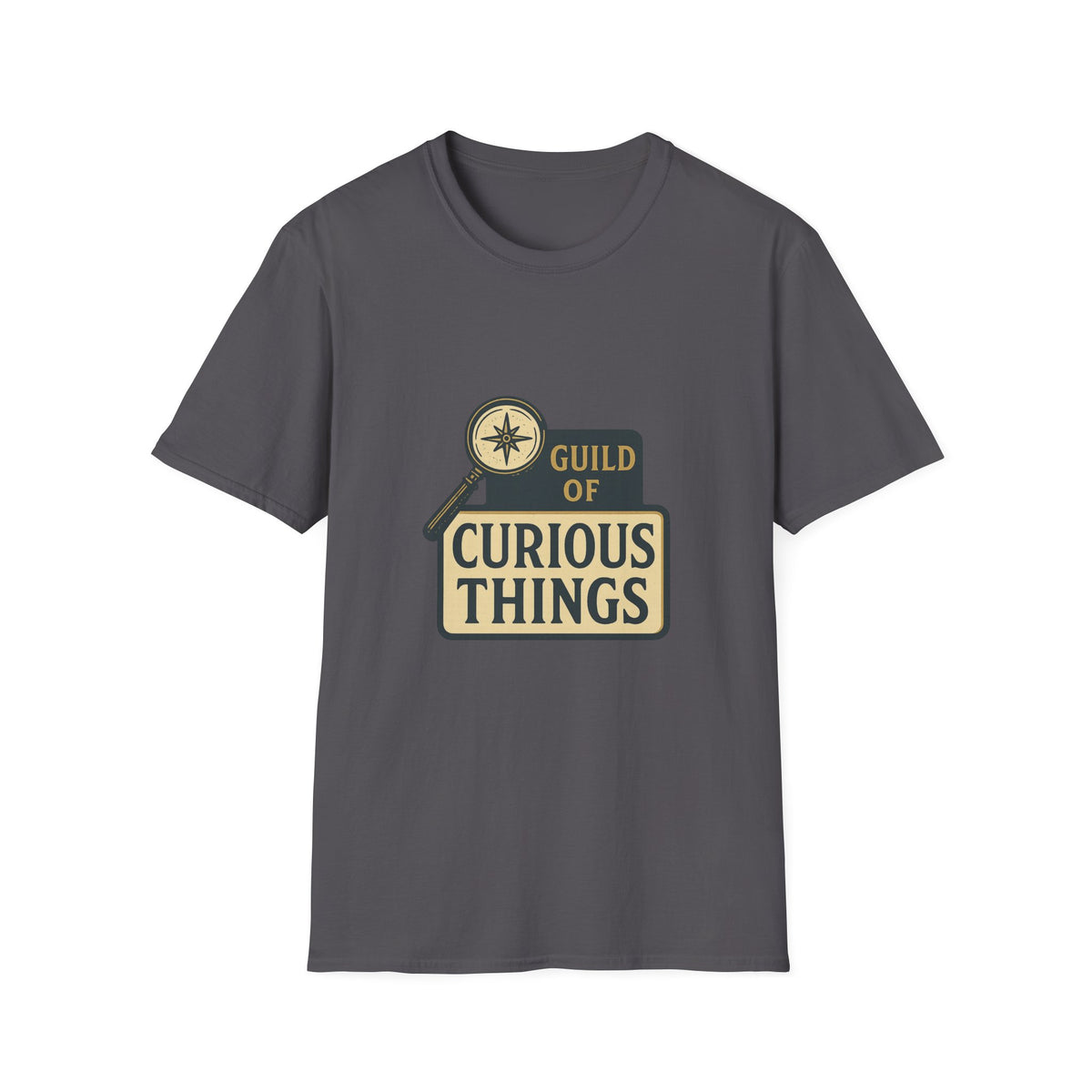 Curious Things T‑Shirt — Guild of Curious Vintage Badge Tee - Trending Now - August 2026