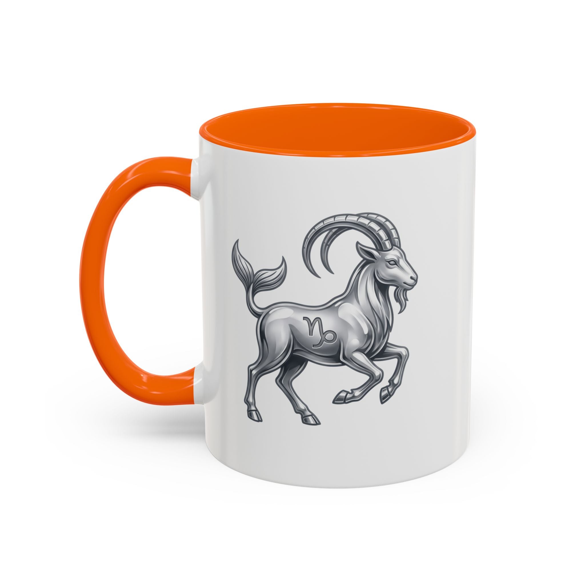 Capricorn Zodiac Accent Coffee Mug — Capricorn Goat Horoscope Gift
