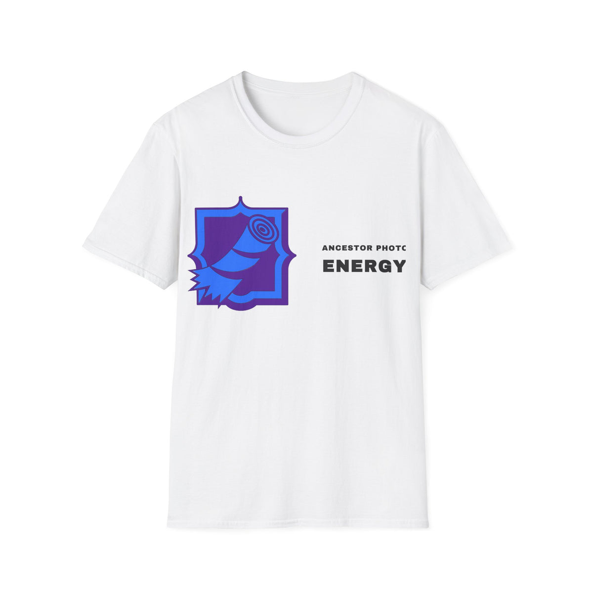 Rose Shield T-Shirt — Abstract Blue Rose Graphic Tee (Accent Text: 'ENERGY') - Trending Now - September 2026