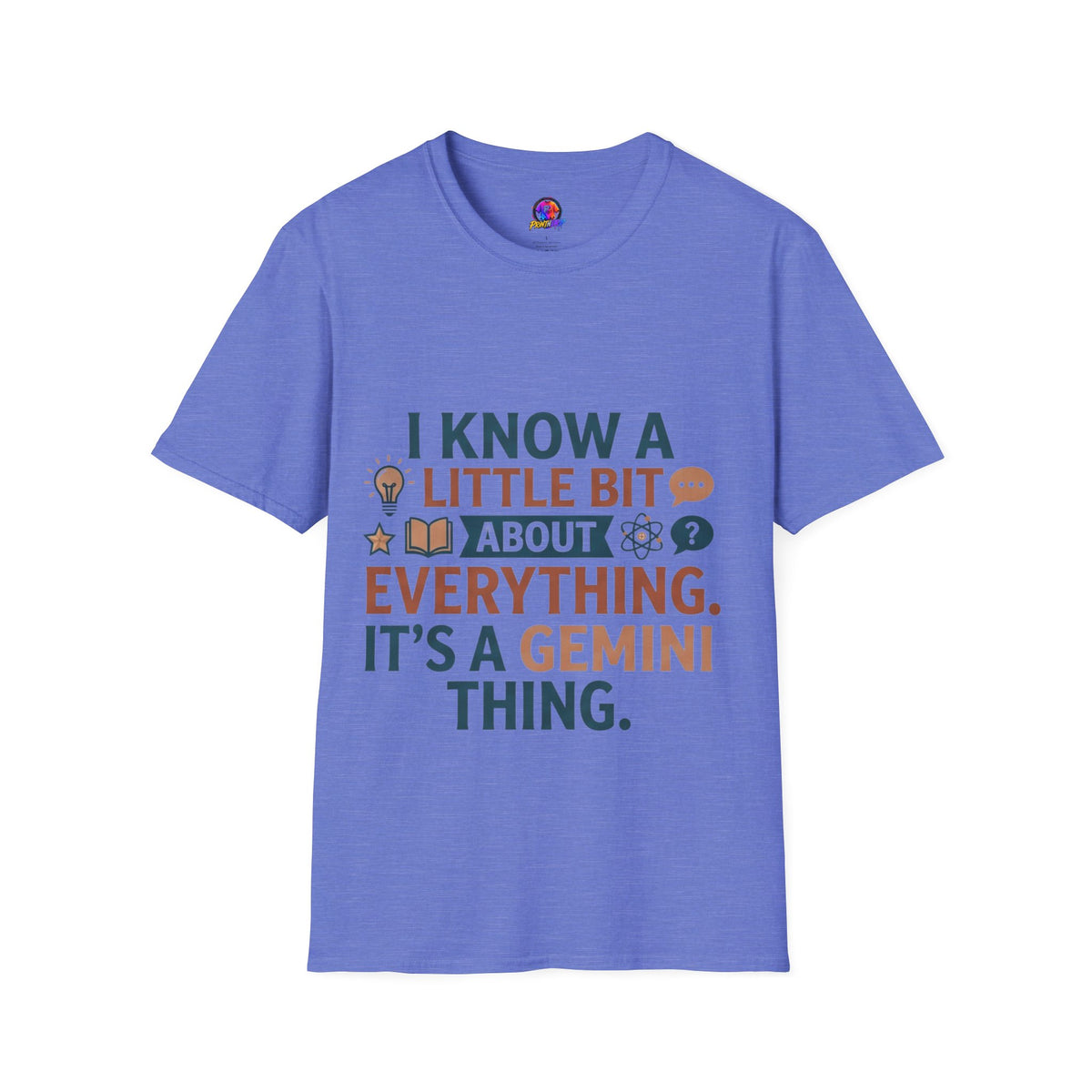 Gemini Funny Horoscope T‑Shirt — "I Know A Little Bit About Everything, It's A Gemini Thing"