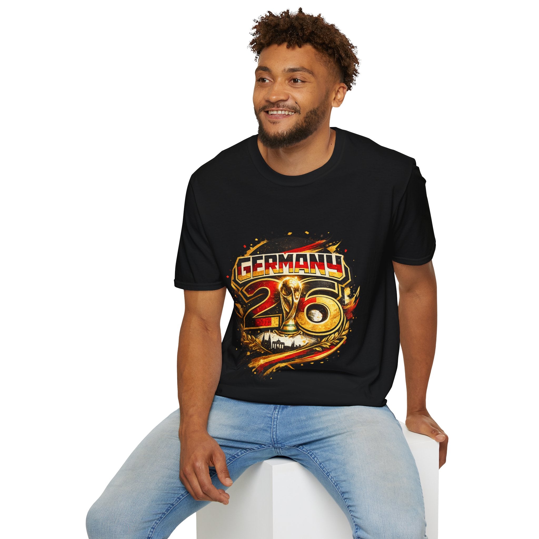 Germany 26 Skull Graphic T‑Shirt — Retro Soccer Fan Tee