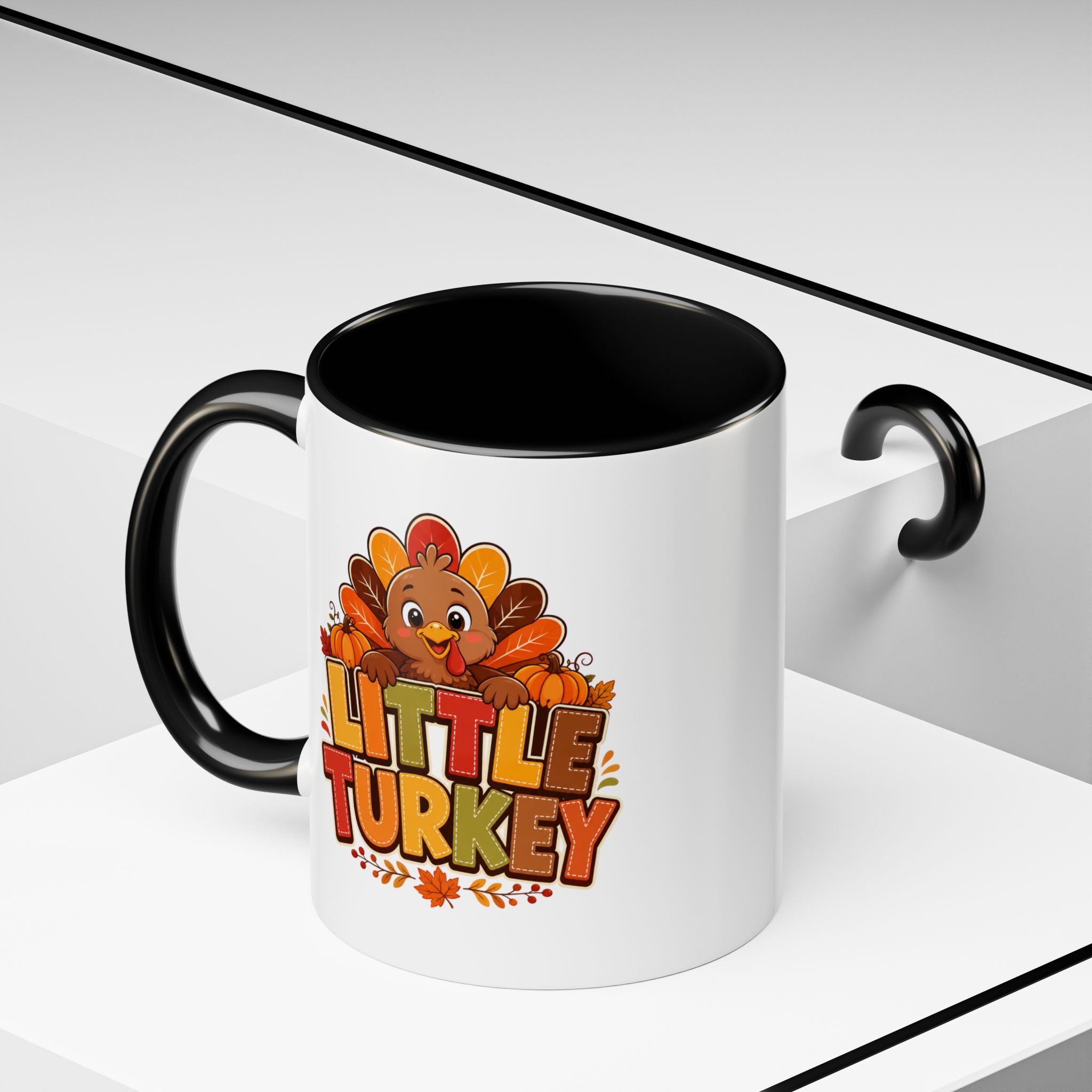 Thanksgiving Mug Little Turkey Coffee Mug — Cute Thanksgiving Kid Mug