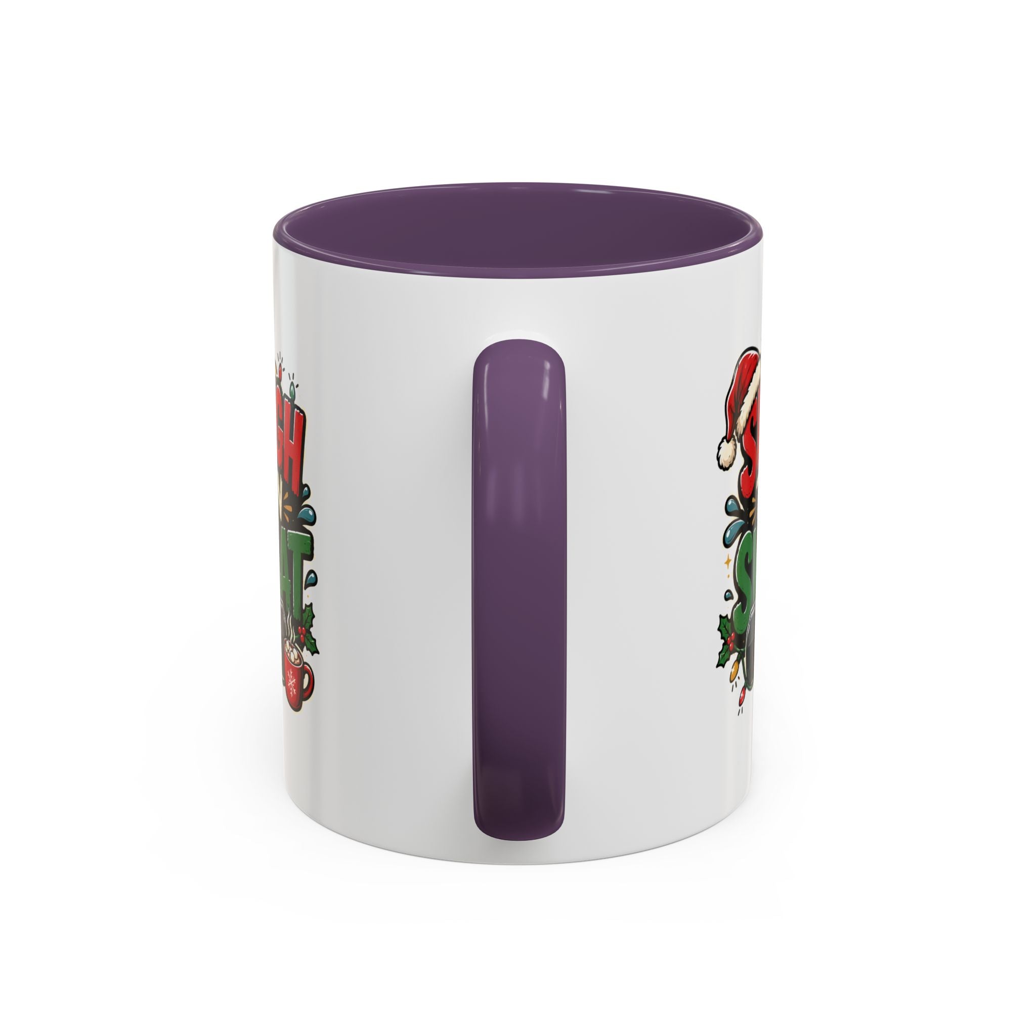 Modern Day Christmas Sleigh Then Sweat Coffee Mug — Festive Gym Motivational Holiday Gift