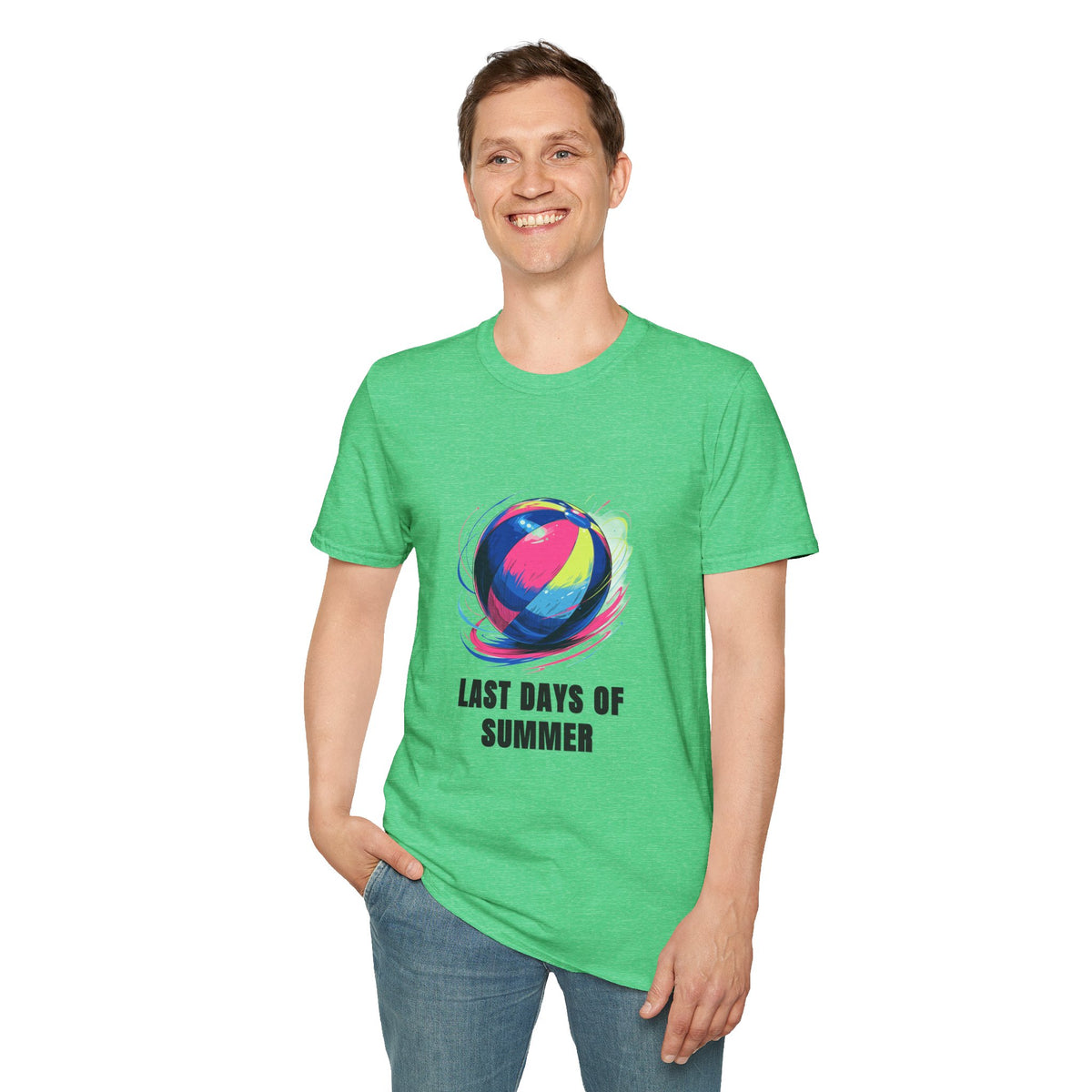 Last Days of Summer T-Shirt — Colorful Beach Ball Graphic Tee - Trending Now - August 2026