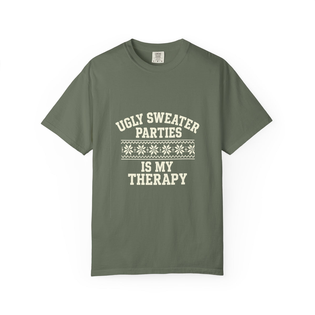 Ugly Sweater Parties Is My Therapy T-Shirt - Trending Now - October 2026
