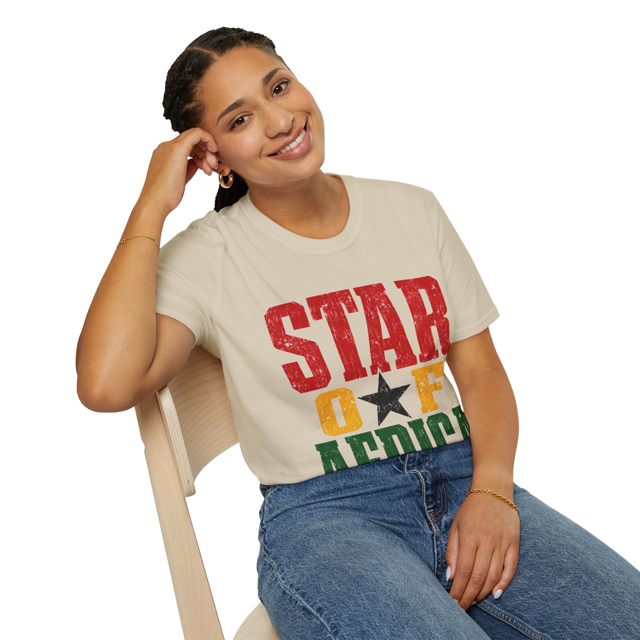 Ghana Star of Africa T-Shirt — Retro Pan-African Graphic Tee