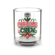 Christmas Glass Mug 10 oz Christmas Crew Glass Mug — 10 oz Festive Holiday Coffee Cup