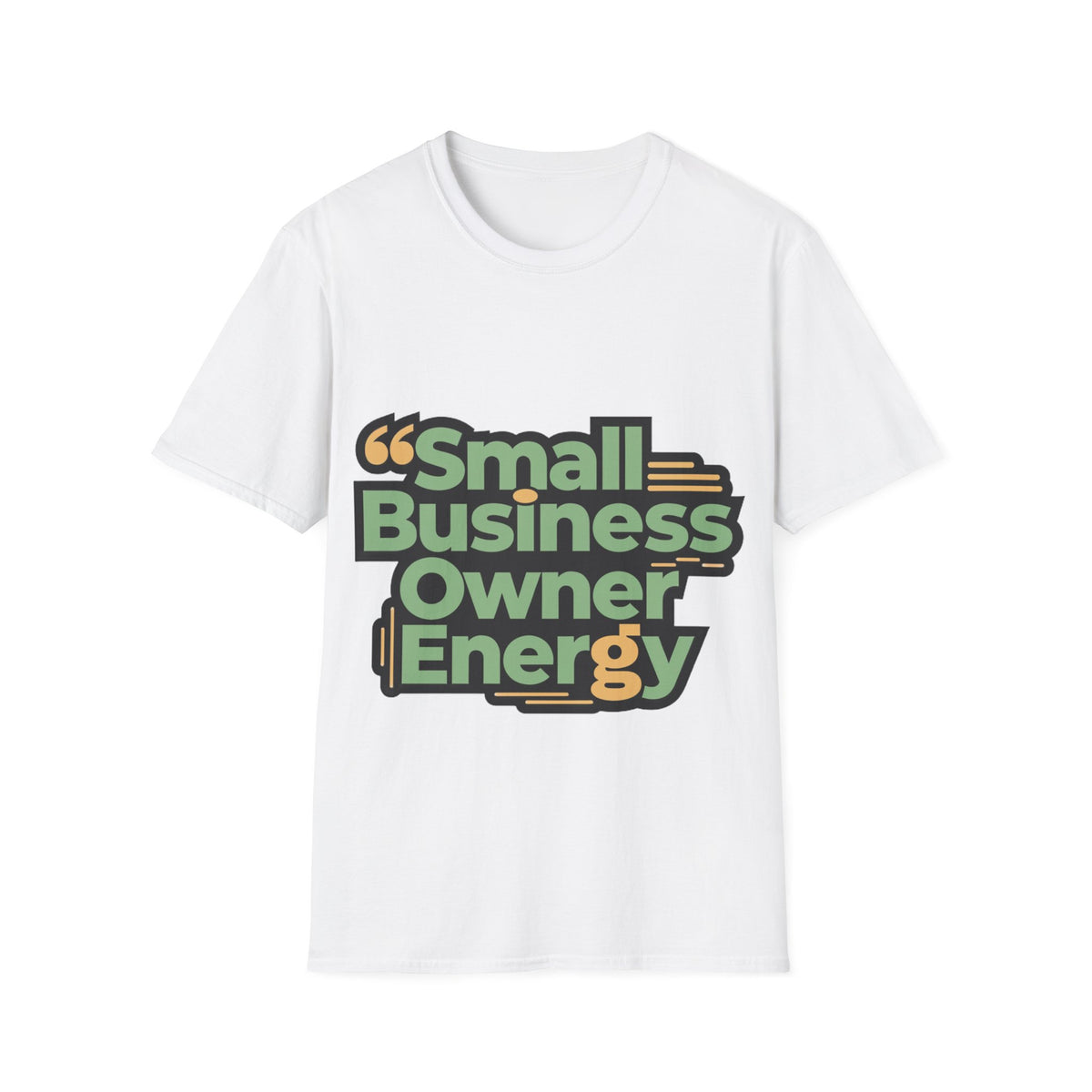 Small Business Owner Energy Retro Earth Tone Tee - Cute Quote Entrepreneur T-Shirt - Trending Now - September 2026