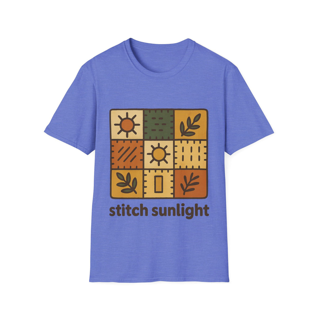 T-Shirt — Rustic Sunflower Patchwork “Catch Sunlight” Graphic Tee - Trending Now - September 2026