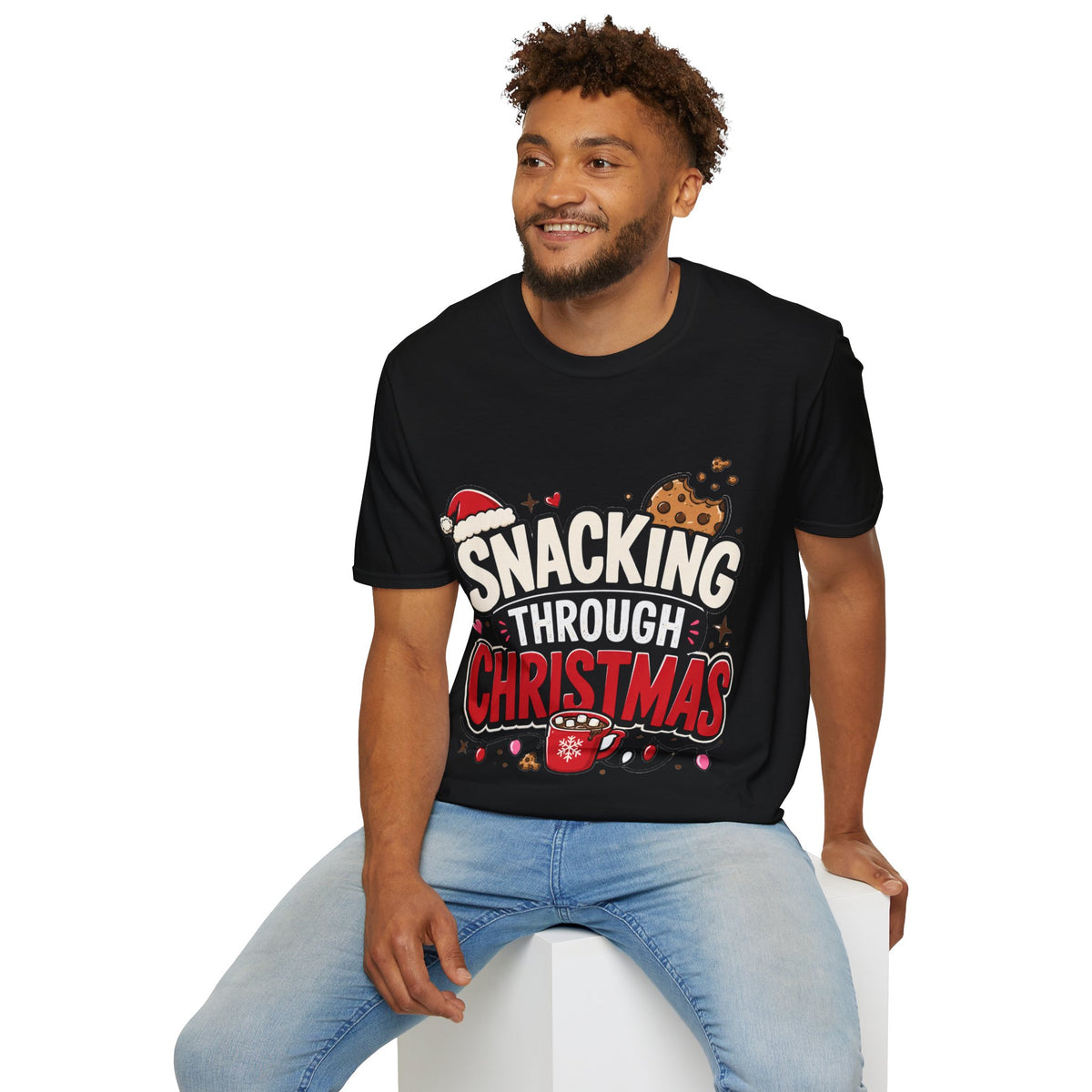 Snacking Through Christmas T-Shirt — Funny Holiday Cookie Tee