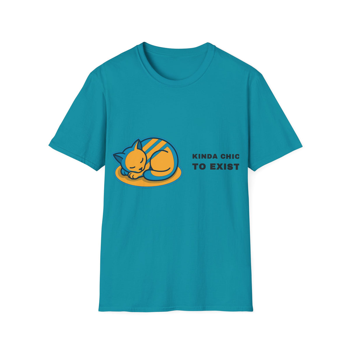 Cat Nap T‑Shirt - 'Kinda Okay To Exist' Cute Sleeping Cat Graphic Tee - Trending Now - September 2026