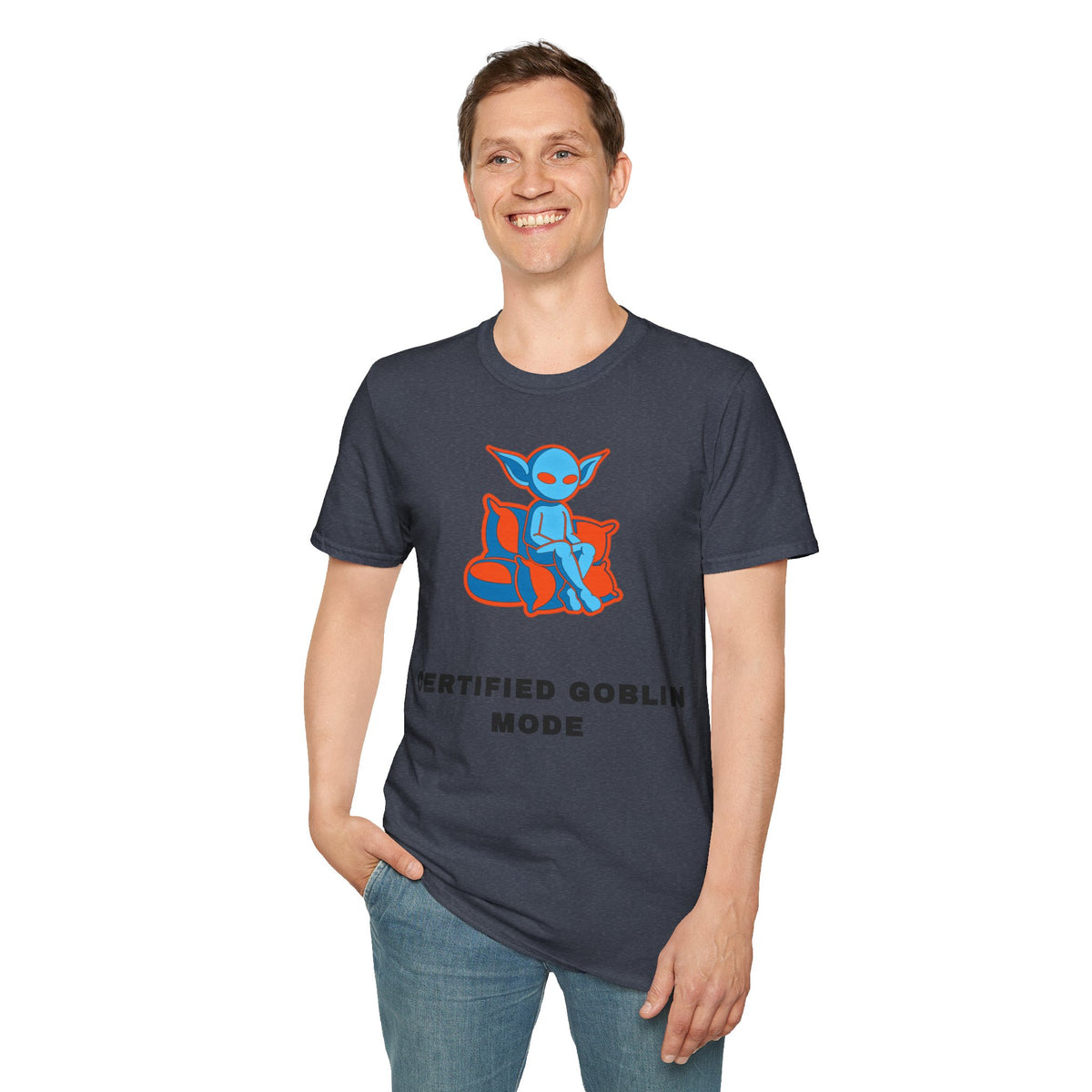 Certified Goblin Mode T-Shirt — Cute Blue Goblin Graphic Tee - Trending Now - September 2026