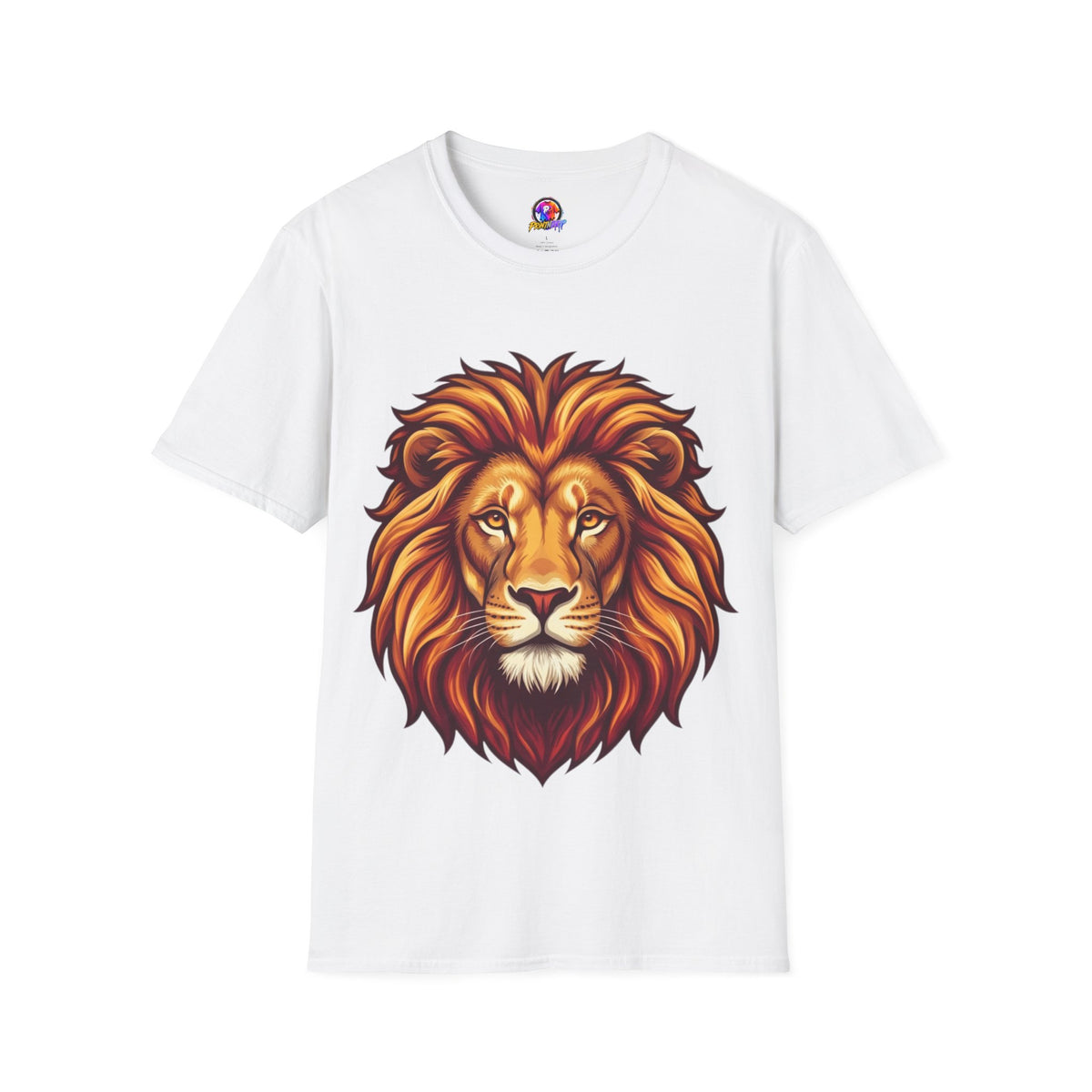 Leo Zodiac Lion Face T-Shirt — Majestic Lion Head Graphic Tee