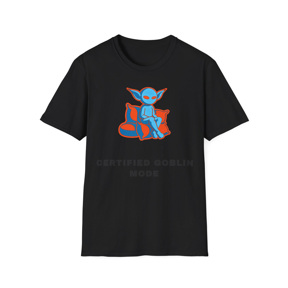 Certified Goblin Mode T-Shirt — Cute Blue Goblin Graphic Tee - Trending Now - September 2026