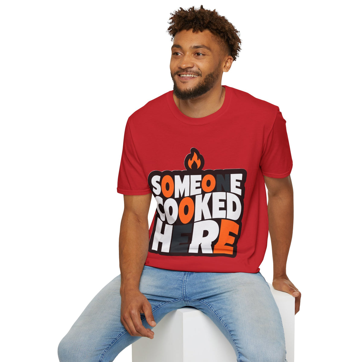 T-Shirt — "Someone Cooked Here" Funny Cooking Graphic Tee - Trending Now - August 2026