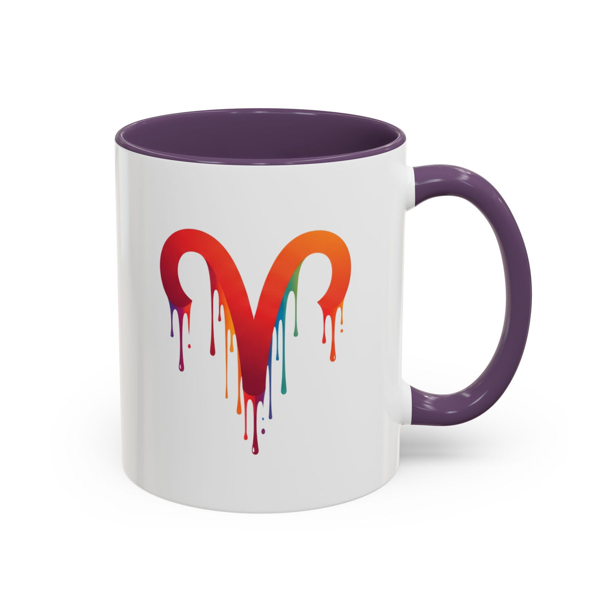 Aries Zodiac Rainbow Drip Aries Coffee Mug — Zodiac Astrology Accent Mug