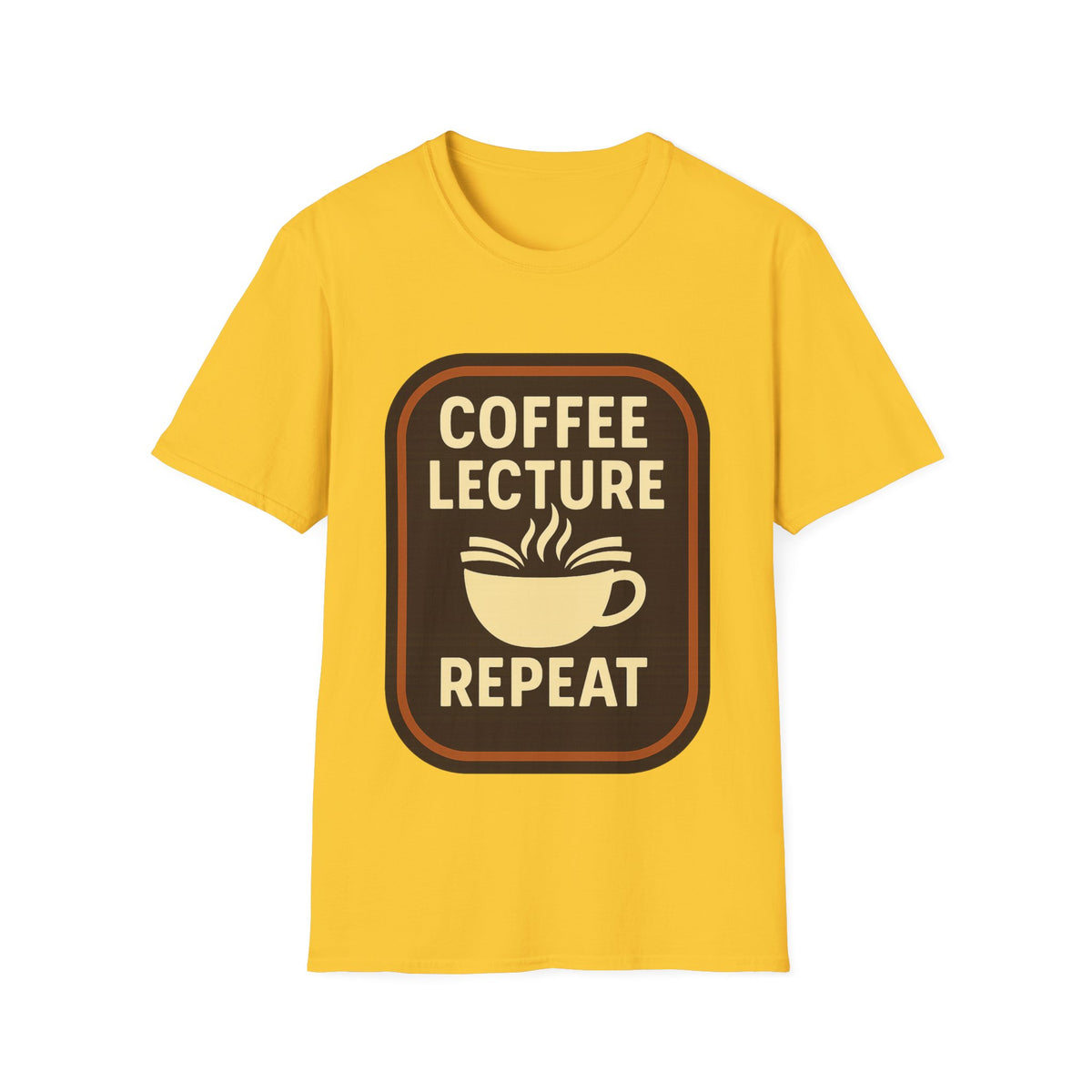 Coffee Lecture Repeat T‑Shirt — Funny Professor Coffee Tee for Teachers & Students - Trending Now - August 2026