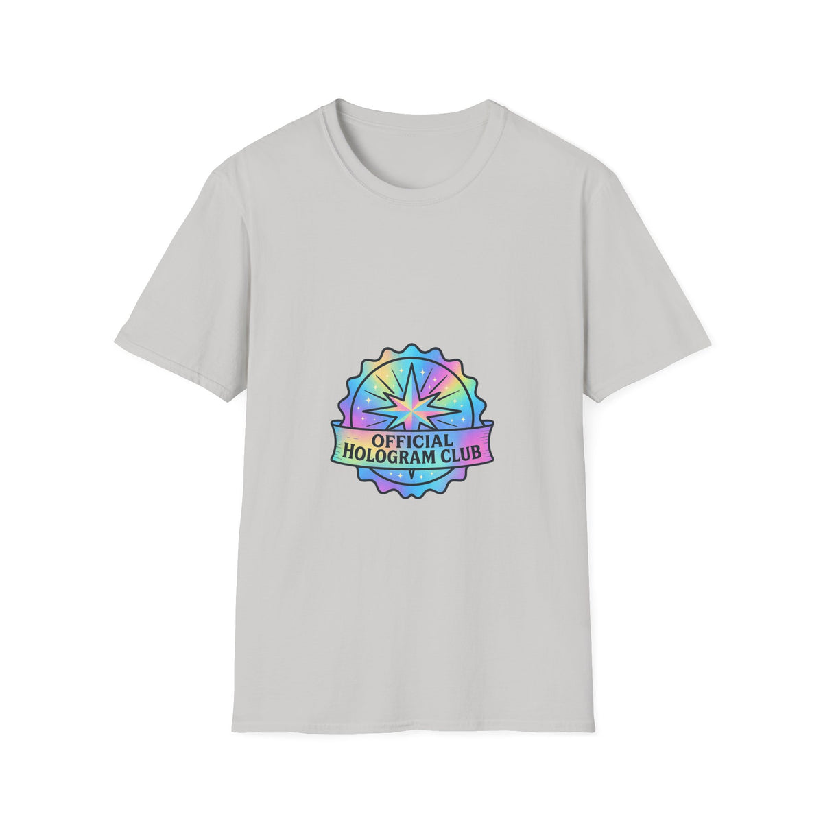 Official Hologram Club Rainbow Holographic T-Shirt - Trending Now - October 2026