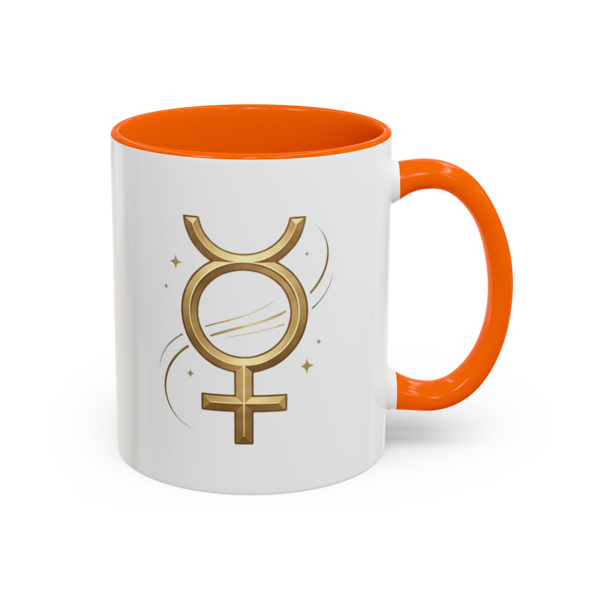 Virgo Zodiac Mercury Mug — Gold Zodiac Astrology Coffee Cup